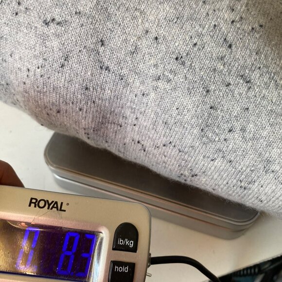 Ann Taylor 100% Cashmere Speckled Gray Turtleneck Sweater Office Women L - Picture 8 of 8